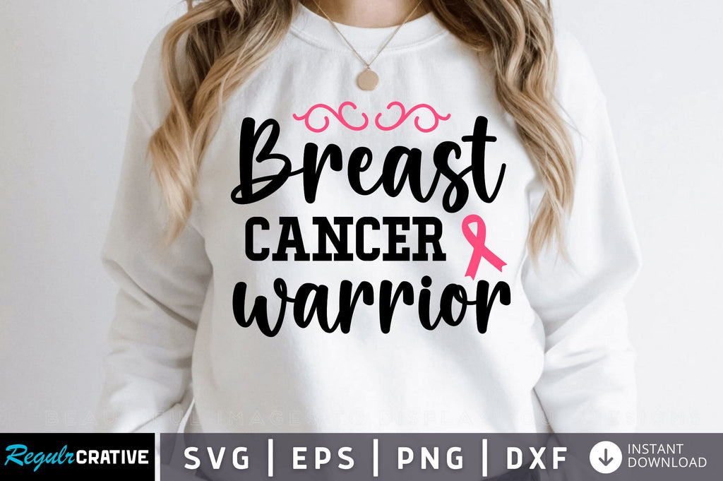 Breast cancer warrior SVG Design - So Fontsy
