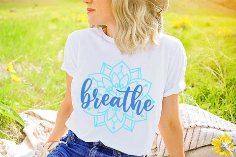 Breathe Mandala | Stencil SVG SVG Ikonart Design Shop 