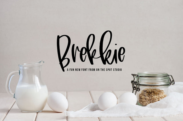 Brekkie Font On The Spot Studio 