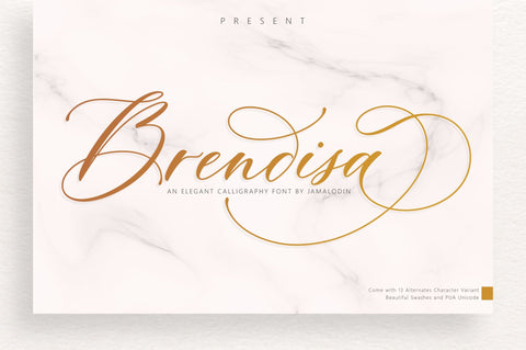 Brendisa Script Font Jamaluddin 
