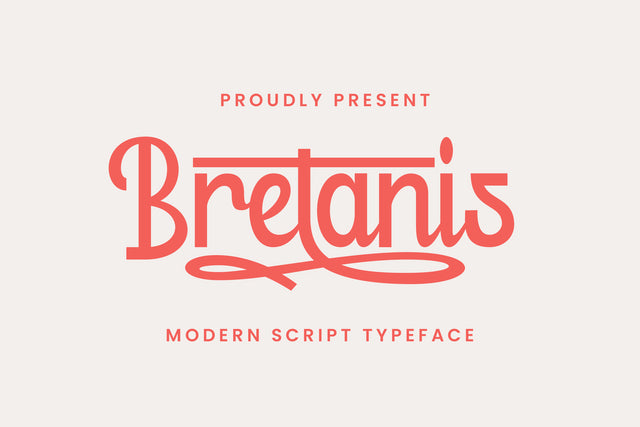 Bretanis - Lovely and Delicate Script Font ahweproject 