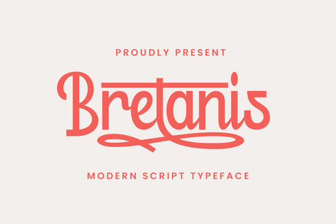 Bretanis - Lovely and Delicate Script Font ahweproject 