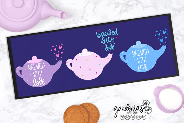 Brewed with Love SVG Gardenias Art Shop 