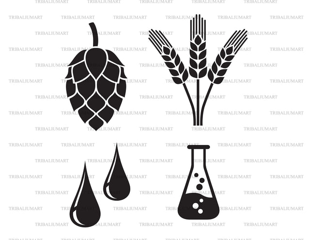 Brewing Ingredients SVG TribaliumArtSF 