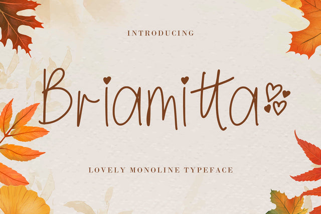 Briamitta Font AEN Creative Store 