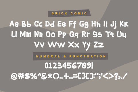 Brick Comic Font nearzz 