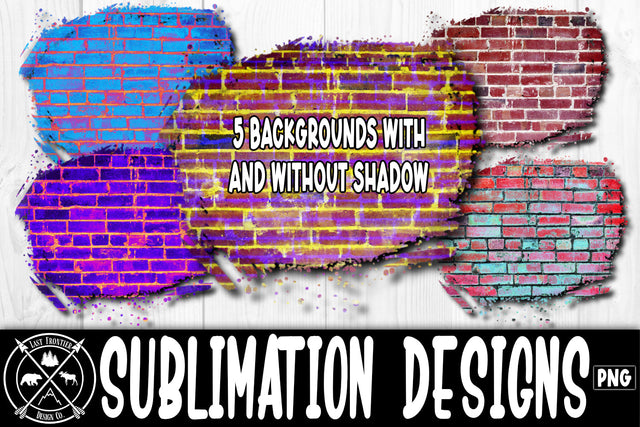 Brick Sublimation Backgrounds|Sublimation png Sublimation Last Frontier Design Co. 