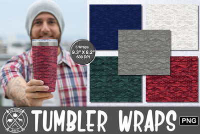 Brick Tumbler Wrap Sublimation Bundle|Tumbler Sublimation Last Frontier Design Co. 