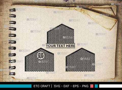 Brick Wall Monogram, Brick Wall Silhouette, Brick Wall SVG, Bricks Svg, Wall Svg, Brick Pattern Background Svg, SB00017 SVG ETC Craft 