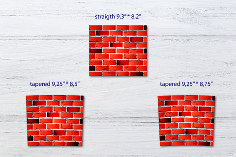 Brick wall tumbler sublimation designs. Brick wall PNG SVG Angelina Semenova 