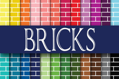 Bricks Digital Papers Sublimation Old Market 
