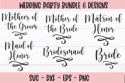 Bridal Party Bundle, Wedding Bundle SVG SVG Chamsae Studio 
