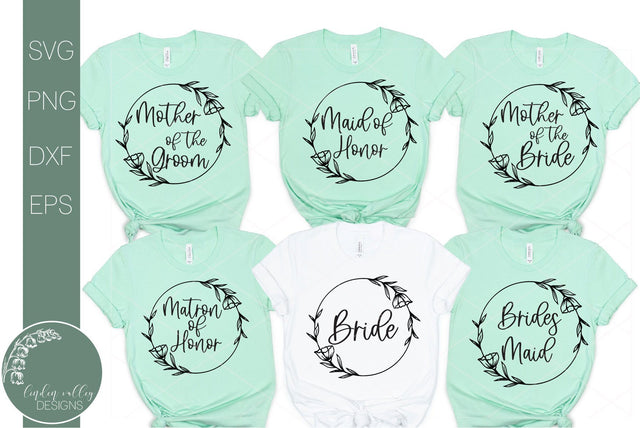 Bridal Party Mini Bundle Svg-Wedding Svg SVG Linden Valley Designs 