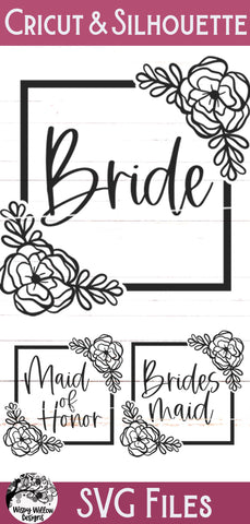 Bridal Party SVG Bundle SVG Wispy Willow Designs 