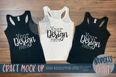 Bridal tanks | Craft mock up Mock Up Photo Burgess Family Craft 