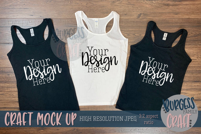 Bridal tanks | Craft mock up Mock Up Photo Burgess Family Craft 