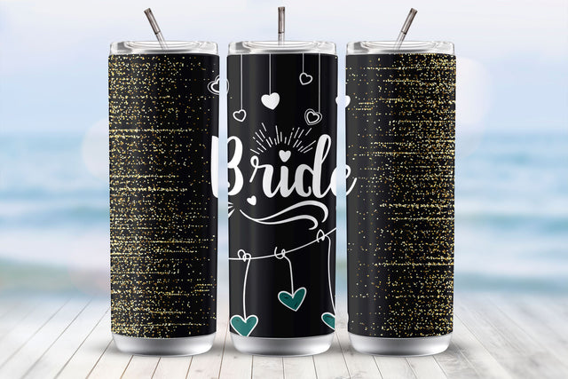 Bride 20 Oz Tumbler Wrap Sublimation Design Sublimation MockupSvgVenue 