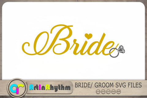 Bride And Groom Svg, Bride Svg, Groom Svg, Wedding Svg SVG Artinrhythm shop 