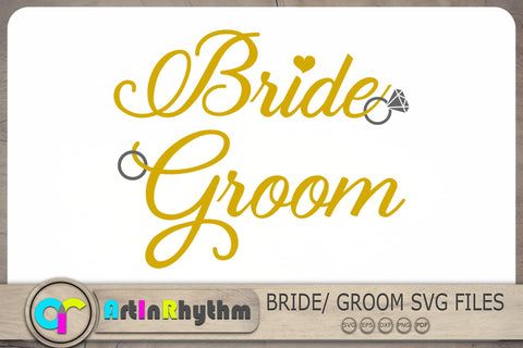 Bride And Groom Svg, Bride Svg, Groom Svg, Wedding Svg SVG Artinrhythm shop 