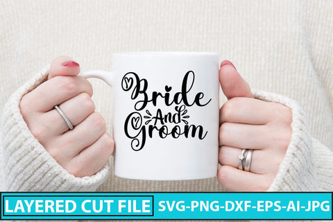 Bride and Groom SVG Cut File SVG Syaman 