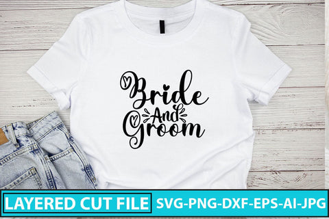 Bride and Groom SVG Cut File SVG Syaman 