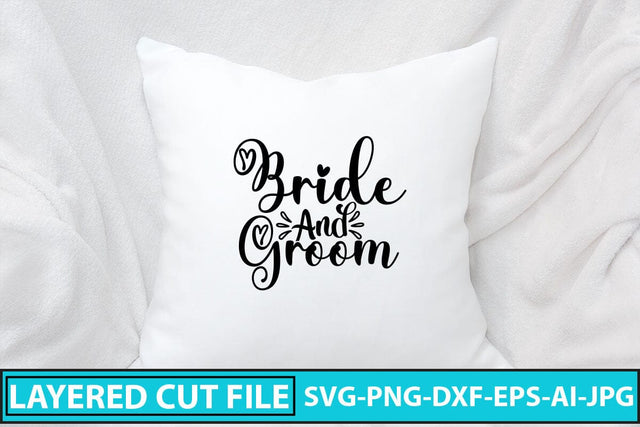 Bride and Groom SVG Cut File SVG Syaman 
