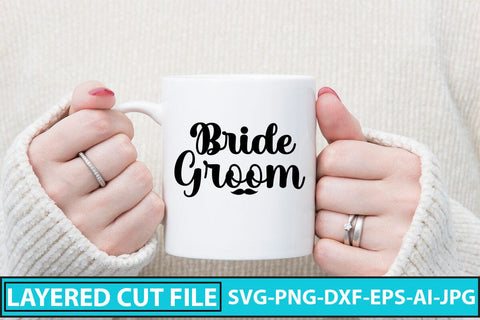 Bride Groom SVG Cut File SVG Syaman 