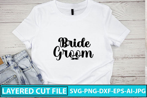 Bride Groom SVG Cut File SVG Syaman 