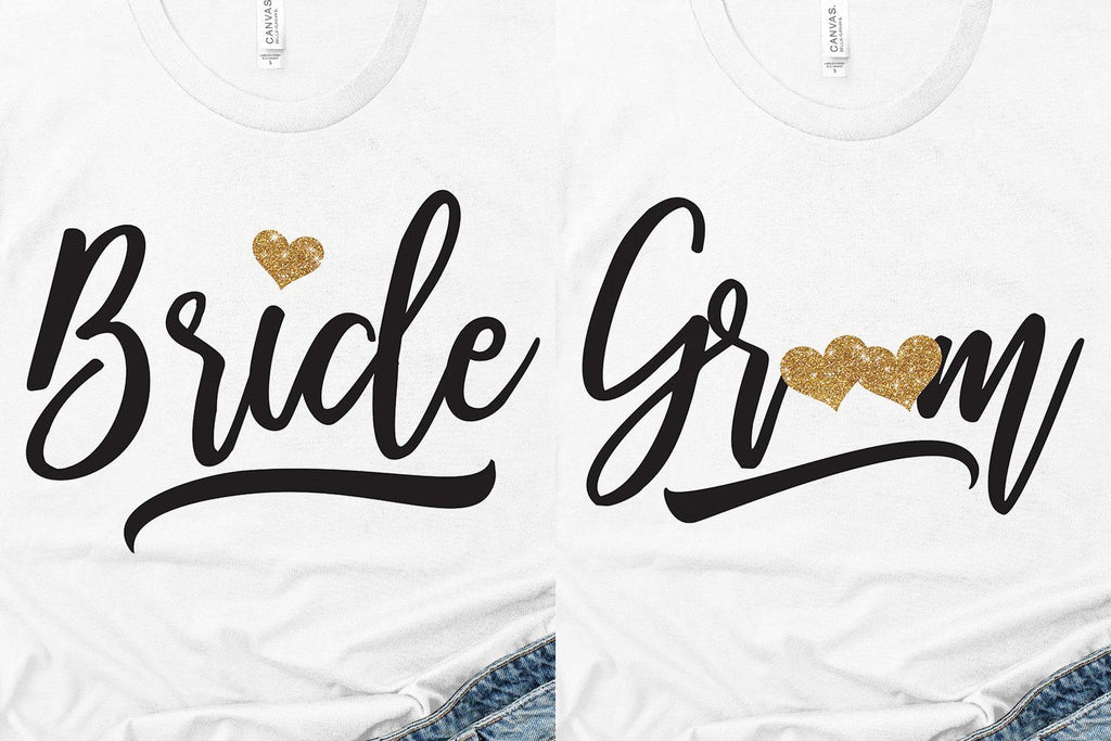 Bride & Groom – Wedding SVG EPS DXF PNG Cutting Files - So Fontsy