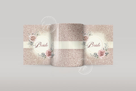 Bride Mug Wrap PNG, Wedding Mug, Bachelorette Party, Flowers, Boho, Bridal, Blush, Glitter, Floral, 11 & 15 Oz Mug Cricut Press Sublimation Sublimation Syre Digital Creations 