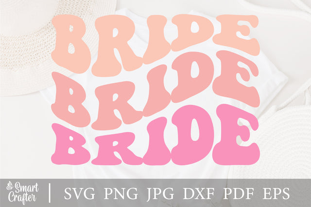 Bride Svg, Bride Shirt, Wedding Svg Cut File for Cricut, Bridal Party Quotes, Stacked Svg Png Eps Dxf Pdf Vector Clipart Silhouette Download SVG Fauz 