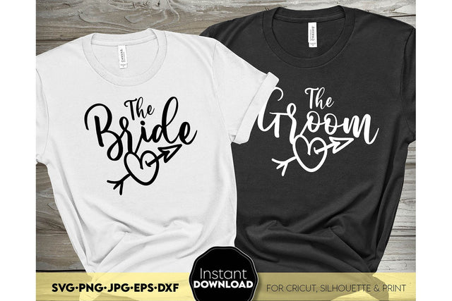 Bride SVG | Groom SVG | Bride Party SVG | Honeymooner SVG March Design Studio 