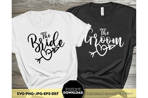 Bride SVG | Groom SVG | Bride Party SVG | Honeymooner SVG March Design Studio 