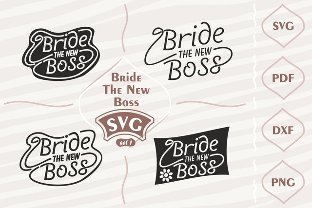 Bride - the new boss- SVG bundle 1 SVG Digital Mojito 