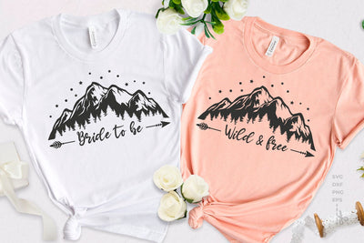 Bride to be svg, Wild and free svg, Bacheloretty party shirt SVG KMarinaDesign 