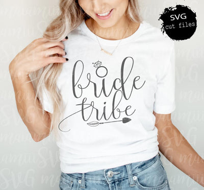 Bride Tribe SVG File Bride Shirts Svg Designs Instant Download Svg Files For Cricut and Silhouette SVG MaiamiiiSVG 