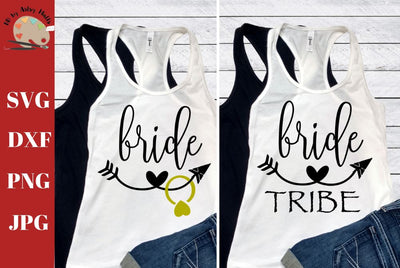 Bride tribe svg - Wedding party trip svg - Bridesmaids shirts - bachelorette party shirts svg dxf SVG The Artsy Spot 
