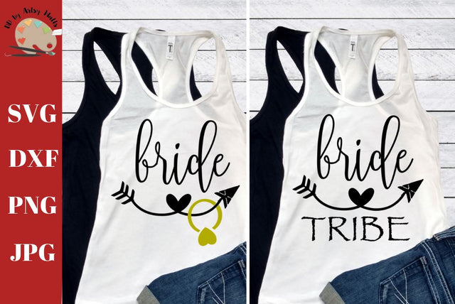 Bride tribe svg - Wedding party trip svg - Bridesmaids shirts - bachelorette party shirts svg dxf SVG The Artsy Spot 