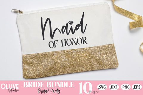 Bride Wedding SVG | Bridal Party SVG SVG Ollive Studio 