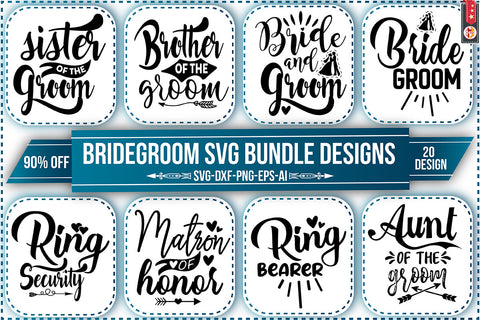 Bridegroom SVG Bundle Designs SVG Nbd161 