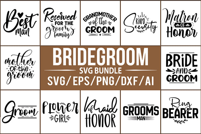 Bridegroom SVG Bundle SVG nirmal108roy 