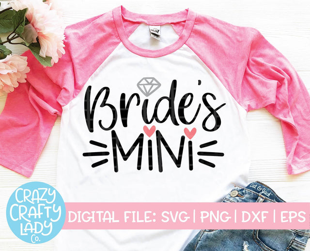 Bride's Mini | Wedding SVG Cut File SVG Crazy Crafty Lady Co. 