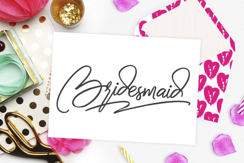 Bridesmaid cut file | Bachelorette party SVG TheBlackCatPrints 