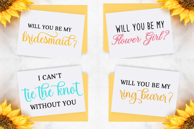 Bridesmaid Proposal Bundle | Bridal Party Proposal SVG Cut files SVG zoellartz 