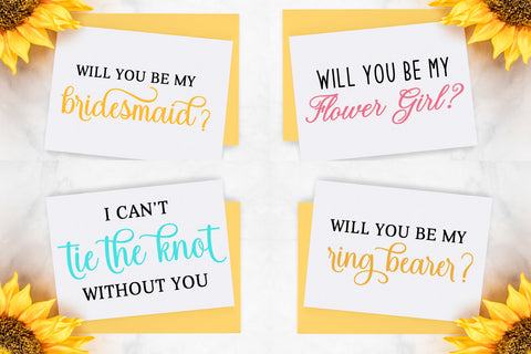 Bridesmaid Proposal Bundle | Bridal Party Proposal SVG Cut files SVG zoellartz 