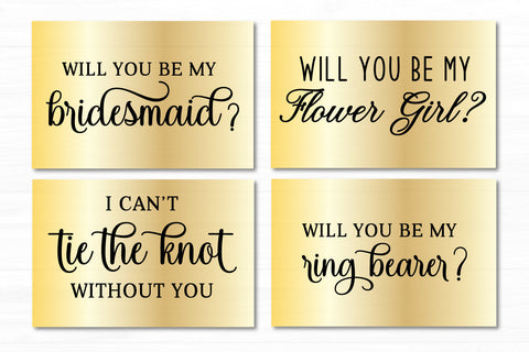 Bridesmaid Proposal Bundle | Bridal Party Proposal SVG Cut files SVG zoellartz 