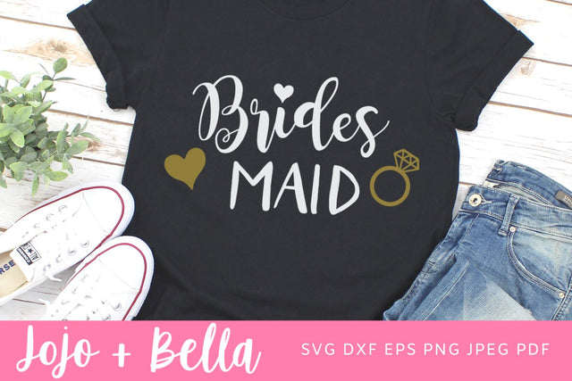 Bridesmaid SVG, Bachelorette Shirt Svg, Bridesmaid Gift SVG, Wedding Gift Svg, Bride SVG Files, Svg File for Cricut, Silhouette, Sublimation SVG Jojo&Bella 