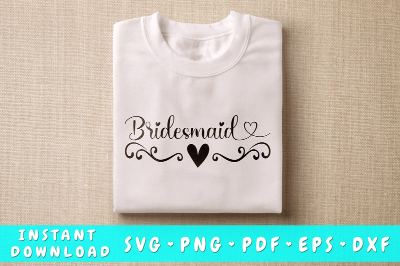 Bridesmaid SVG SVG HappyDesignStudio 
