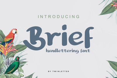 Brief Font twinletter 