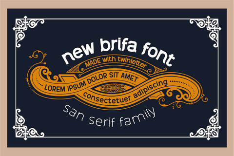 Brifa Font twinletter 